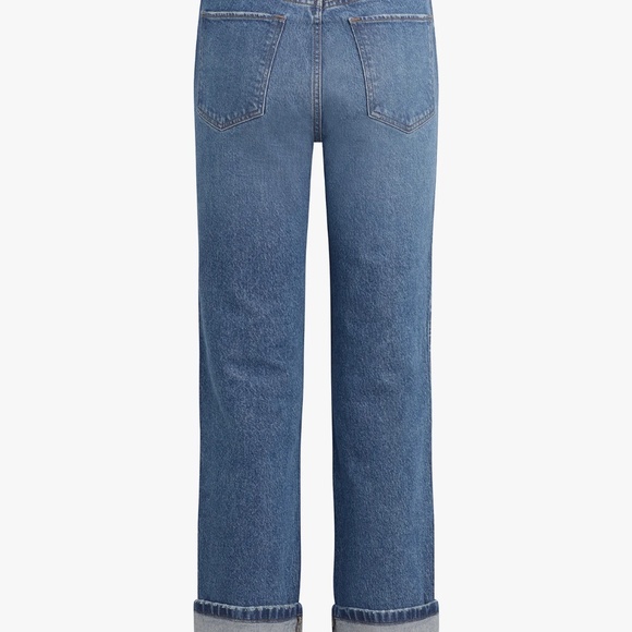 NWT FAVORITE DAUGHTER Valentina Cuffed Super High Rise Straight Jean - Size 24 - Picture 5 of 9